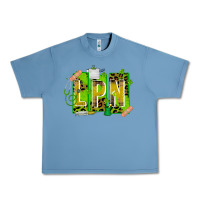 Pebble Blue St. Patricks Day Lpn Urban Heavy Tee - CowhideDigitalArt