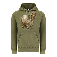 Vintage Olive Angora Goat Vintage Hoodie - LillyAllenDesigns