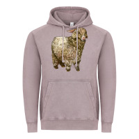 Vintage Zinc Angora Goat Vintage Hoodie - LillyAllenDesigns