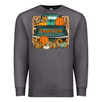 Charcoal Heather pumpkin farm truck Premium Sweatshirt - Jasminsmagicworld