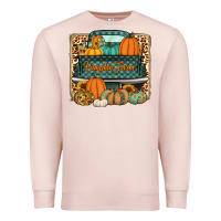 Pale Pink pumpkin farm truck Premium Sweatshirt - Jasminsmagicworld