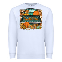 White pumpkin farm truck Premium Sweatshirt - Jasminsmagicworld