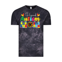 Cloud Black Proud Autism Mom sunflower Vintage Tee - CowhideDigitalArt