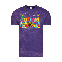 Cloud Purple Proud Autism Mom sunflower Vintage Tee - CowhideDigitalArt