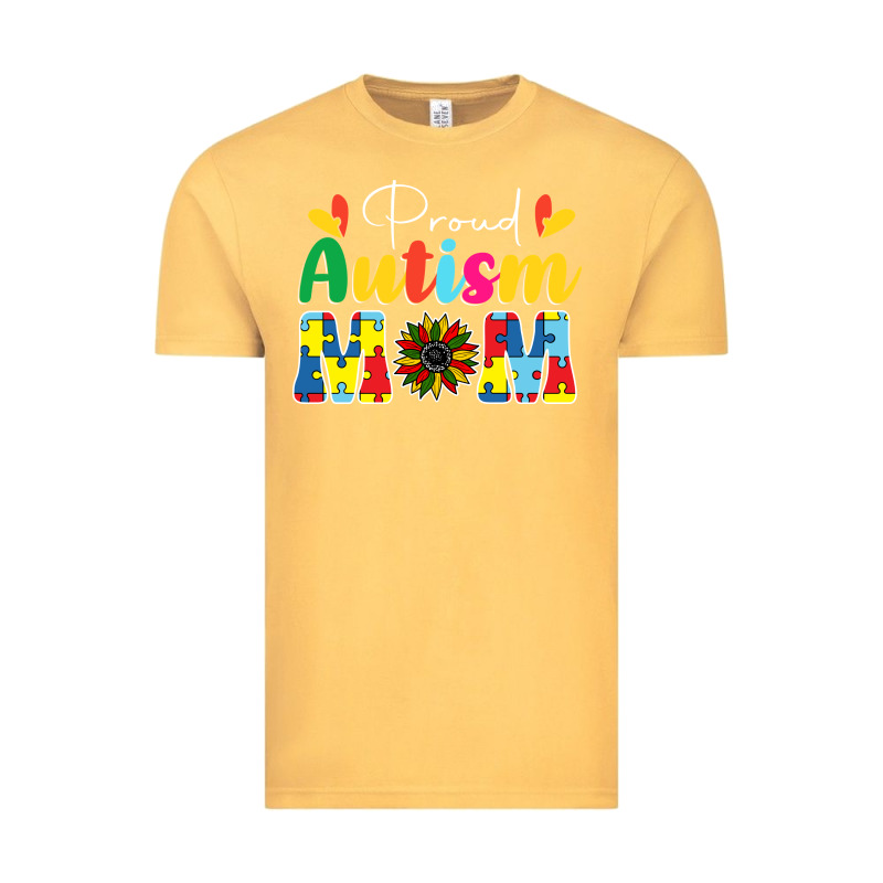 Proud Autism Mom Sunflower Vintage Tee by CowhideDigitalArt | Teevron