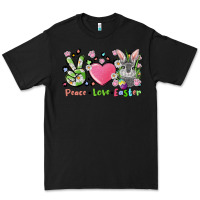 Black peace love easter bunny Premium Tee - FaDigitalArtStudio
