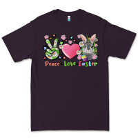 Plum peace love easter bunny Premium Tee - FaDigitalArtStudio