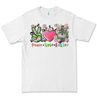 White peace love easter bunny Premium Tee - FaDigitalArtStudio