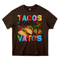 Chocolate Brown Tacos before Vatos Valentine's Day Heavy Core Tee - FaDigitalArtStudio