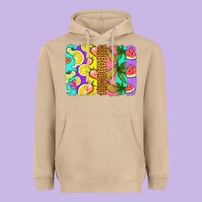 Summer Brushstroke Heavyweight Hoodie Designed By Jasminsmagicworld
