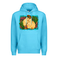 Western Cowboy Chicks Cactus Coop Animals  Leopard Serape Turquoise Premium Hoodie | Teevron