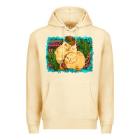 Pina Colada western cowboy chicks cactus coop animals  leopard serape turquoise Premium Hoodie - Artiststas