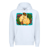 White western cowboy chicks cactus coop animals  leopard serape turquoise Premium Hoodie - Artiststas