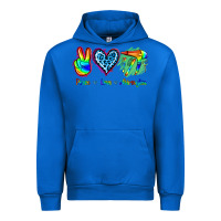 Cobalt Peace Love Hairstylist Urban Hoodie - Jasminsmagicworld