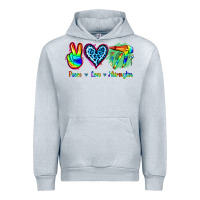 Heather Grey Peace Love Hairstylist Urban Hoodie - Jasminsmagicworld