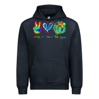 Navy Peace Love Hairstylist Urban Hoodie - Jasminsmagicworld