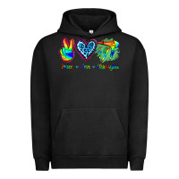 Pigment Black Peace Love Hairstylist Urban Hoodie - Jasminsmagicworld