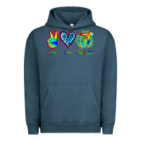 Pigment Midnight Navy Peace Love Hairstylist Urban Hoodie - Jasminsmagicworld