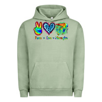 Pigment Oil Green Peace Love Hairstylist Urban Hoodie - Jasminsmagicworld