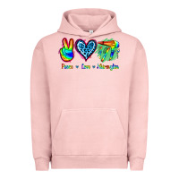 Pigment Salmon Peace Love Hairstylist Urban Hoodie - Jasminsmagicworld