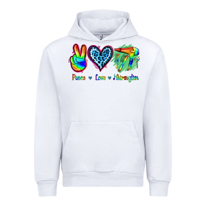Peace Love Hairstylist Urban Hoodie by Jasminsmagicworld | Teevron
