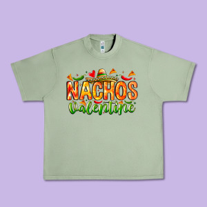 Nachos Valentine Urban Heavy Tee Designed By Cowhidedigitalart