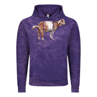 Cloud Purple Nubian Goat Vintage Hoodie - LillyAllenDesigns