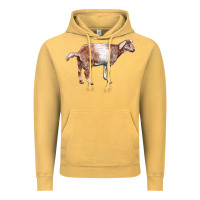 Vintage Mustard Nubian Goat Vintage Hoodie - LillyAllenDesigns