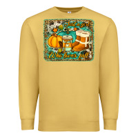 Antique Gold just a girl who loves fall background Premium Sweatshirt - Jasminsmagicworld