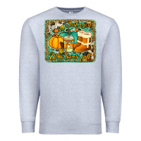 Heather Grey just a girl who loves fall background Premium Sweatshirt - Jasminsmagicworld