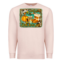 Pale Pink just a girl who loves fall background Premium Sweatshirt - Jasminsmagicworld