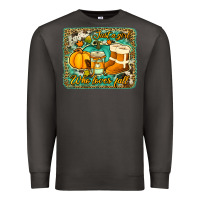 Smoke just a girl who loves fall background Premium Sweatshirt - Jasminsmagicworld