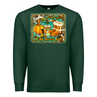 Sports Green just a girl who loves fall background Premium Sweatshirt - Jasminsmagicworld