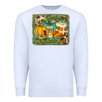 White just a girl who loves fall background Premium Sweatshirt - Jasminsmagicworld