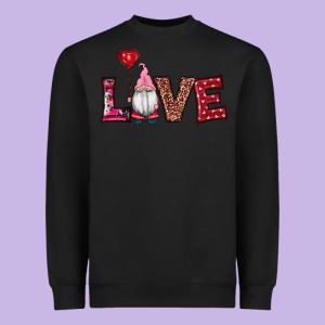 Valentine's Day Gnomes Love Heavyweight Sweatshirt Designed By Ranaportraitstore