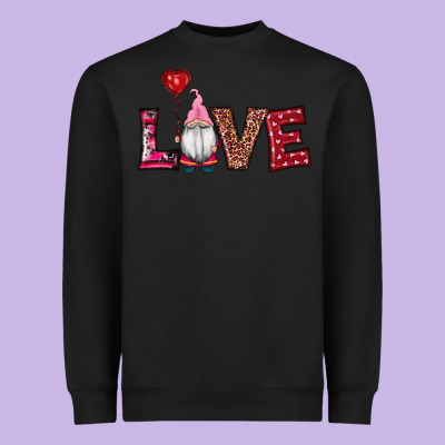 Valentine's Day Gnomes Love Heavyweight Sweatshirt Designed By Ranaportraitstore