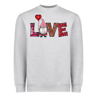 Heather Grey valentine's day gnomes love Heavyweight Sweatshirt - RanaPortraitStore