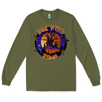 Army Green bad witch vibes Long Sleeve Tee - SublimationCraftShop
