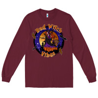 Burgundy bad witch vibes Long Sleeve Tee - SublimationCraftShop