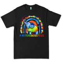 Black Autism Awareness Autism elephant Premium Tee - FaDigitalArtStudio