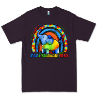 Plum Autism Awareness Autism elephant Premium Tee - FaDigitalArtStudio