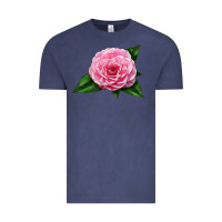 Vintage Denim Camellia Flower Vintage Tee - LillyAllenDesigns