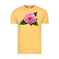 Vintage Mustard Camellia Flower Vintage Tee - LillyAllenDesigns