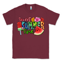 Burgundy Sweet summer time Classic Tee - FaDigitalArtStudio