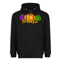 Black halloween pumpkins thankful Heavyweight Hoodie - Jasminsmagicworld