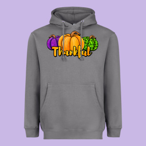 Halloween Pumpkins Thankful Heavyweight Hoodie Designed By Jasminsmagicworld