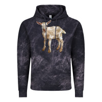 Cloud Black Baby Saanen Goat Vintage Hoodie - LillyAllenDesigns