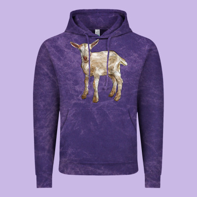 Baby Saanen Goat Vintage Hoodie Designed By Lillyallendesigns