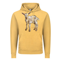Vintage Mustard Baby Saanen Goat Vintage Hoodie - LillyAllenDesigns