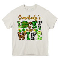 St. Patrick's Somebody’s Lucky Ass Wife Heavy Core Tee | Teevron